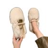 Xiaoxiangfeng fluffy shoes are worn outside winter with velvet white Doudou shoes, new warm cotton shoes.