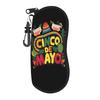 Cinco De Mayo   Glasses Case  Zip Sunglasses Case Men Women Pocket Eyeglass Protector Trend Eyewear Storage