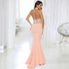 Women's Sexy Off-the-neck and Backless Lace Wedding Dress Long Dress