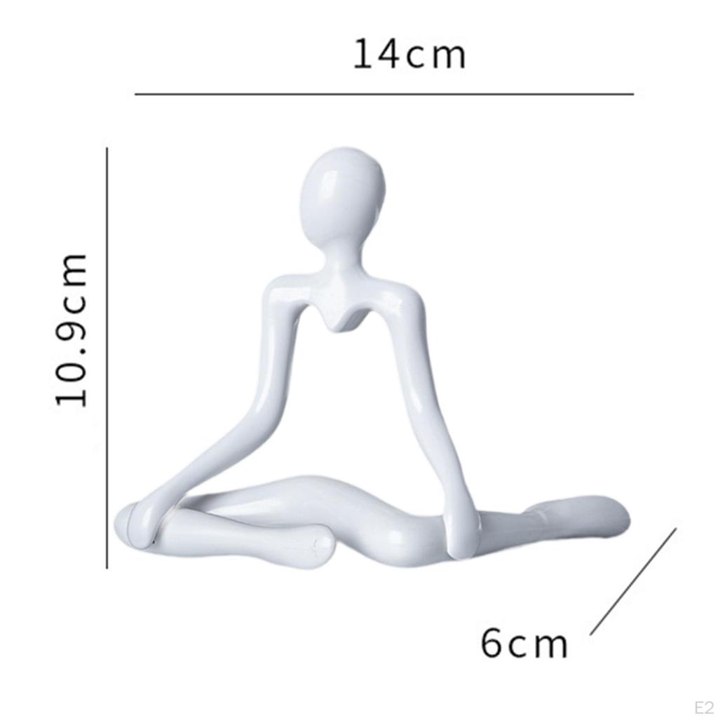 Contemplative Abstract Sculpture Clock Artistic Figurine Unique Decor Desktop Ornament for Bedroom