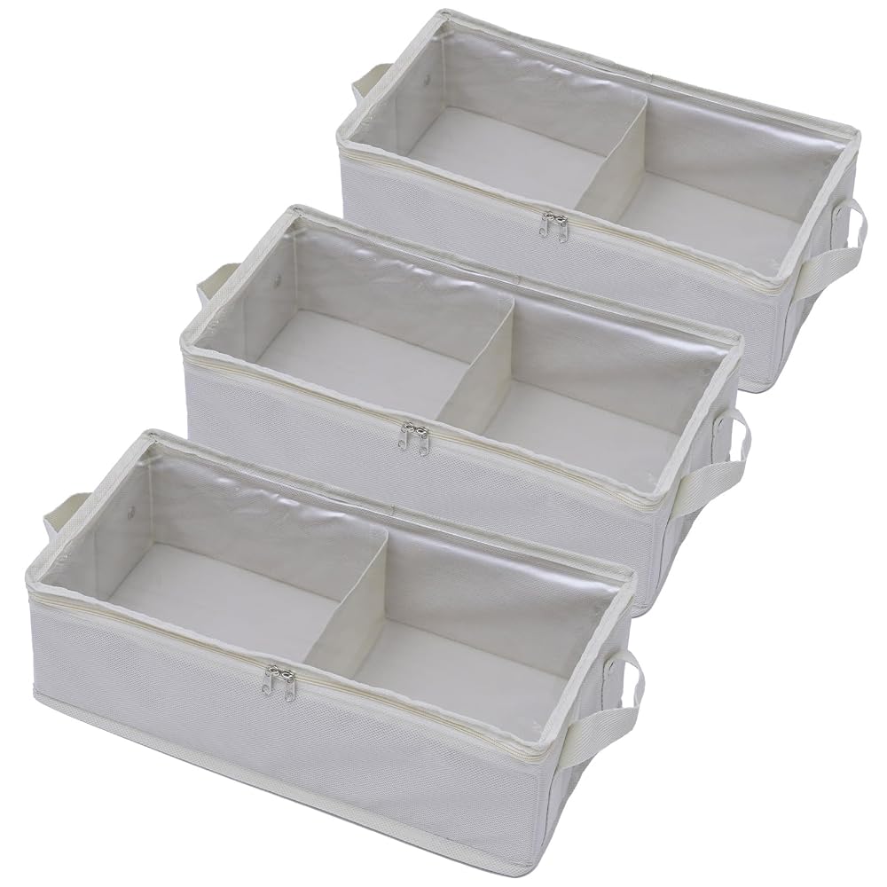 YAMAZEN Storage Box for Books and Comics, Holds 23 Paperback Books (A6 Size Compatible), Set of 3,