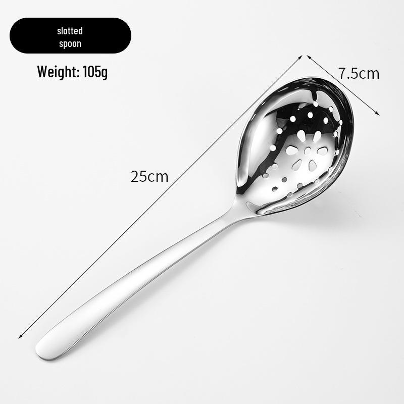304 Stainless Steel Thickened Shared Spoon for Soup, Porridge, and Hot Pot - Hotel Serving Ladle