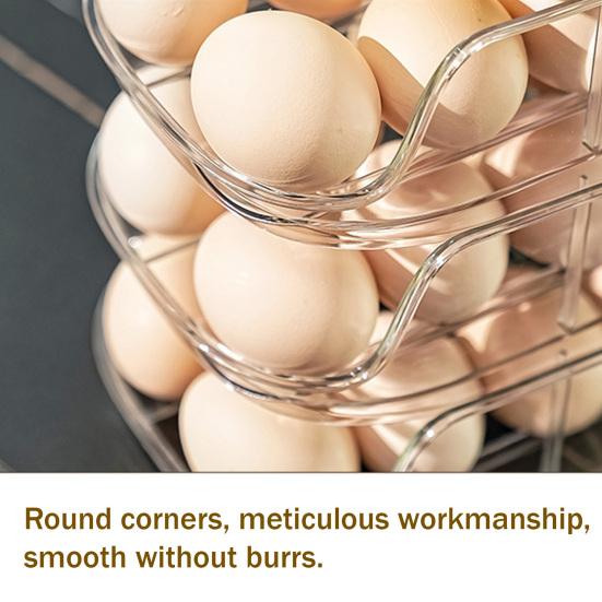 Automatische Roller Eierhouder 1/2/3 Lagen Keuken Koelkast Verse Eieren Opbergrek Plastic Eier Organizer Container Dispenser met Handvat