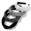 1/4pcs Chic Leopard Print Headband with Center Knot Solid Twill Cloth Women's Fashion Hair Accessory Girls Stylish Hairband