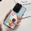 Bull Terrier Dog Cute Puppies Soft Phone Case for Samsung Galaxy S24 S25 FE S26 Edge S23 Ultra S22 Plus S21 + Shockproof Cover B