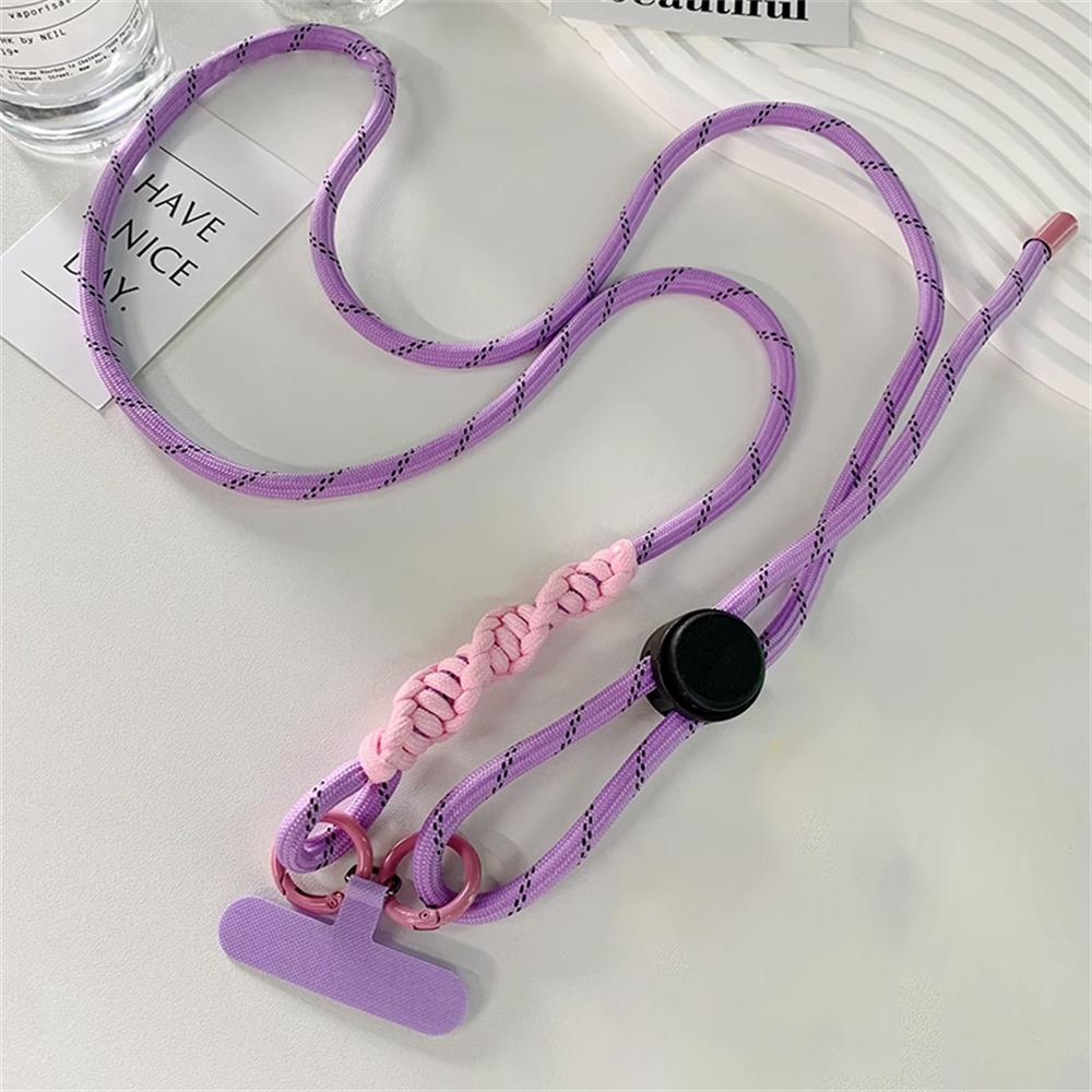 

1Pc Phone Lanyard Adjustable Diameter DYM Outdoor Universal Case Crossbody Shoulder Card Neck Clip Hang Anti-lost Wrist Strap