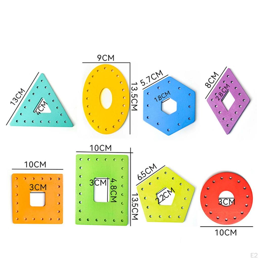 Montessori Lacing Cards Kids Valentines Day Gifts Educational Early Development Toys for Airplane