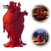 Dark Decor for Haunted House 3D Printed Human Heart Model, Anatomical Figurine, Decorative Sculpture Academia Desktop Ornaments with Dripping