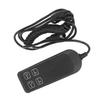 ZK30 Black Electric Power Recliner Switch Simple Operation Electric Sofa Controller 4 Button 5 Pin for Home Office