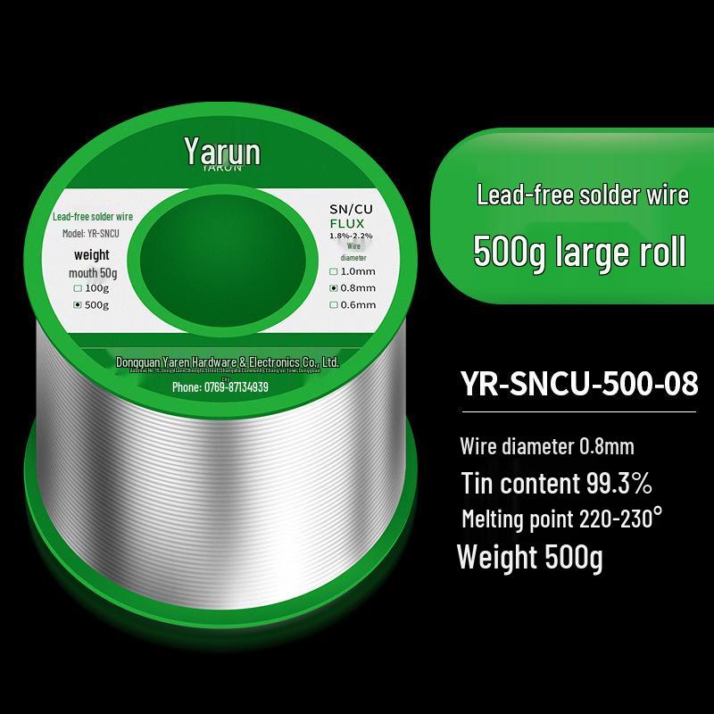 Rosin Core Lead-Free Solder Wire - No-Clean, High-Purity, Ideal for Household Welding and Repair