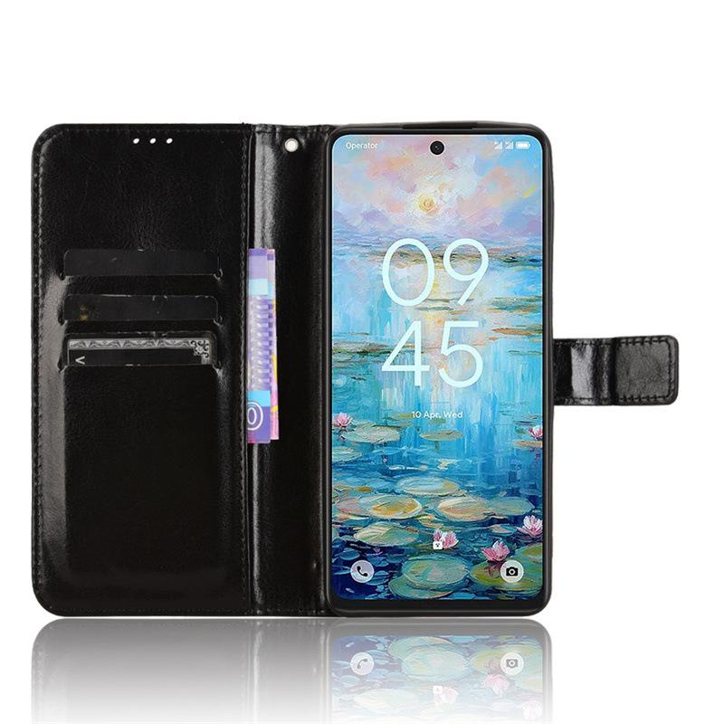 Suitable for TCL 50 NxtPaper phone case, TCL 50 Pro NxtPaper flip leather case with card slot and lanyard
