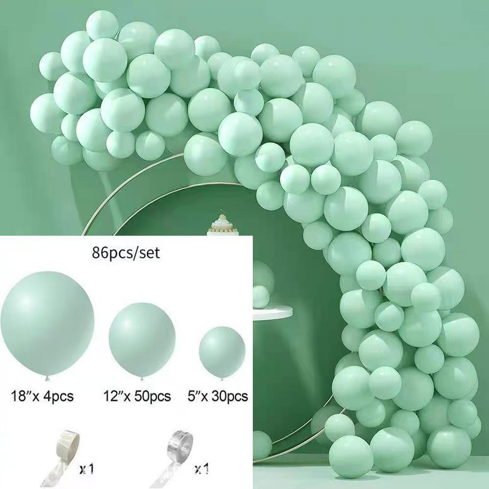 

Matte Macaron & Metallic Balloon Set for Multi-scene Birthday Party Decorations