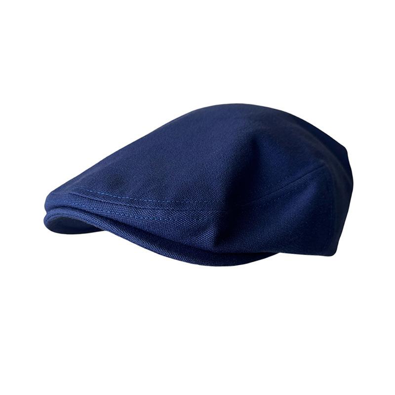Spring Summer New Big Size Cotton Artistic Painter Berets Men Outdoor Women Flat Top Peaked Cap Fashion Forward Hat 58cm 60cm