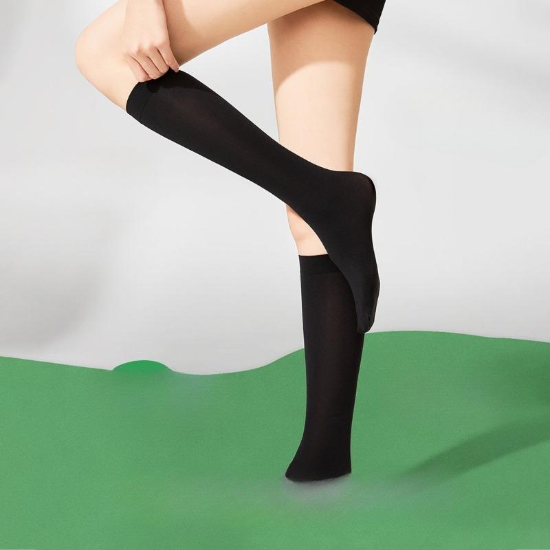 Summer Thin Knee-high Thigh-high Socks for Women, Slimming, School-style Leg Beauty Socks, Elastic Socks