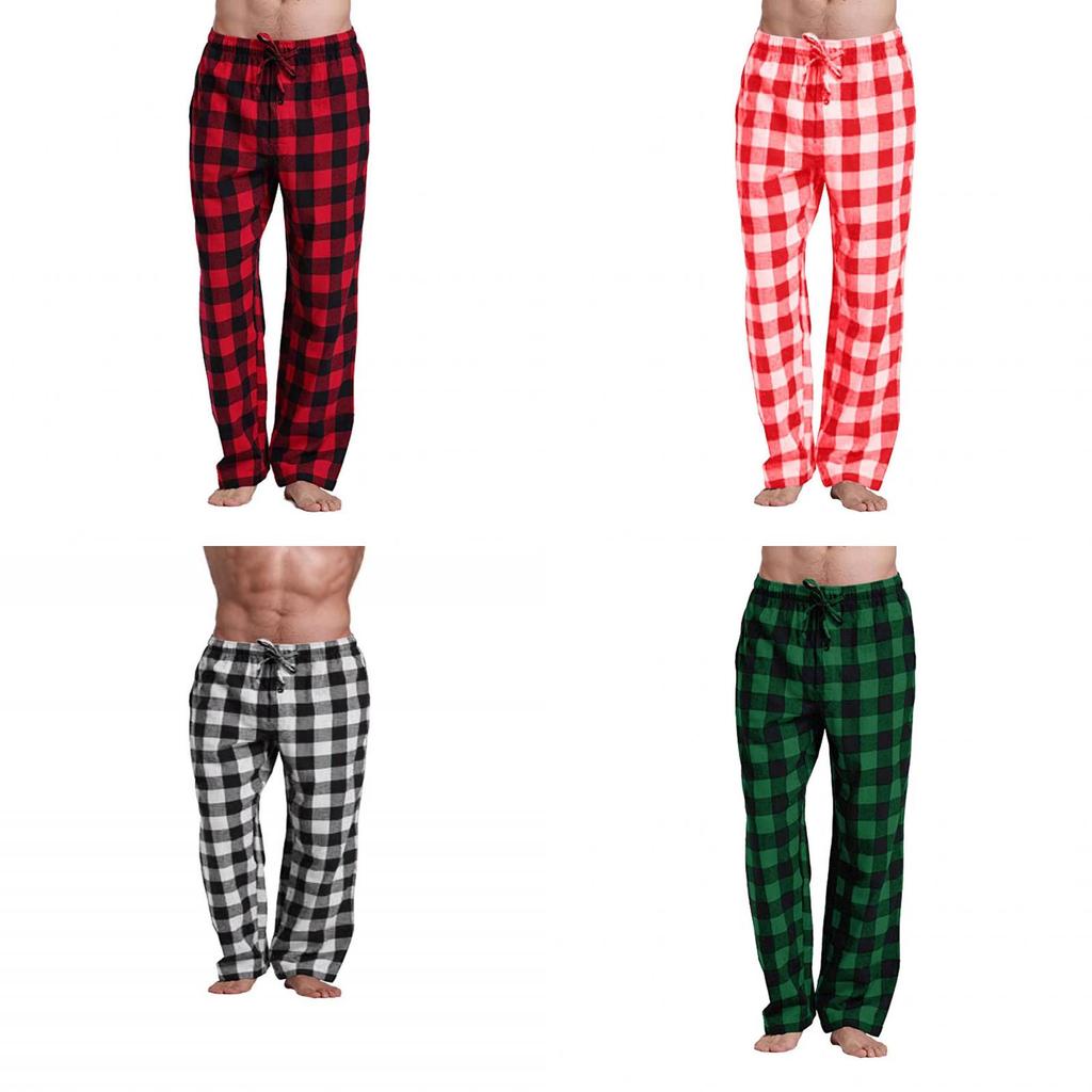 Mens Casual Pants With Cotton Blend Fabric And Relaxed Fit For Home Lounge