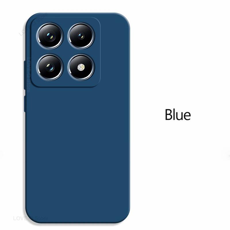 

Для Mi 14T Mi14T Pro Чехол Жидкий Силикон Мягкие Чехлы Для Телефонов Xiaomi Mi 14T Mi14T Pro Чехол Mi 14 T Pro Аксессуары Xiaomi For Xiaomi 14T синий