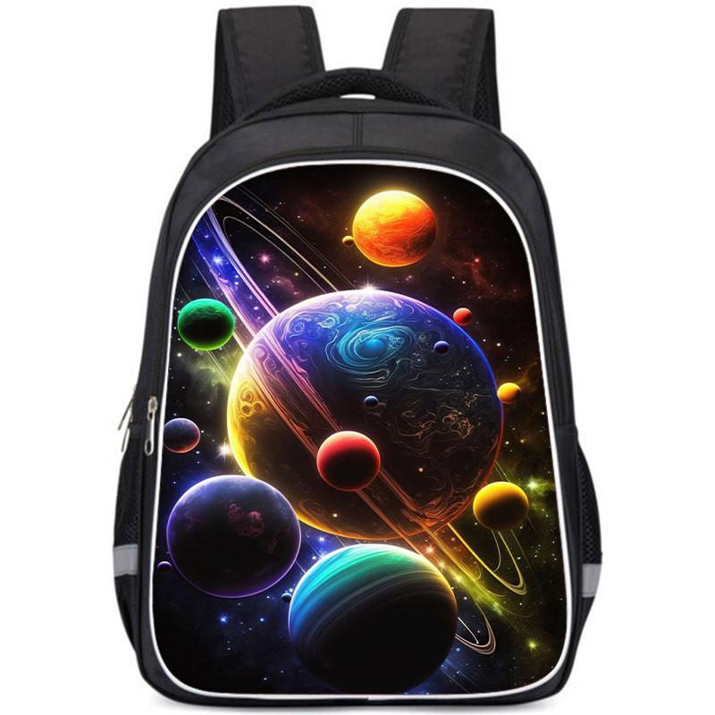 

Durable Oxford Cloth School Backpack For Students Large And Small Sizes Available Style E,Small