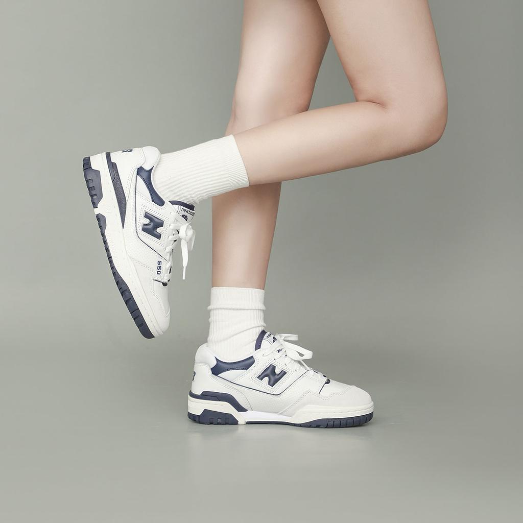 New Balance 550 White Navy Unisex Sneakers BB550WA1