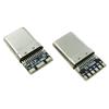 USB Type-C 3.0 Male Connector with 9 Solder Pads, 56K Resistor, CC Fast Charging Pins, for Hard Drive Enclosure