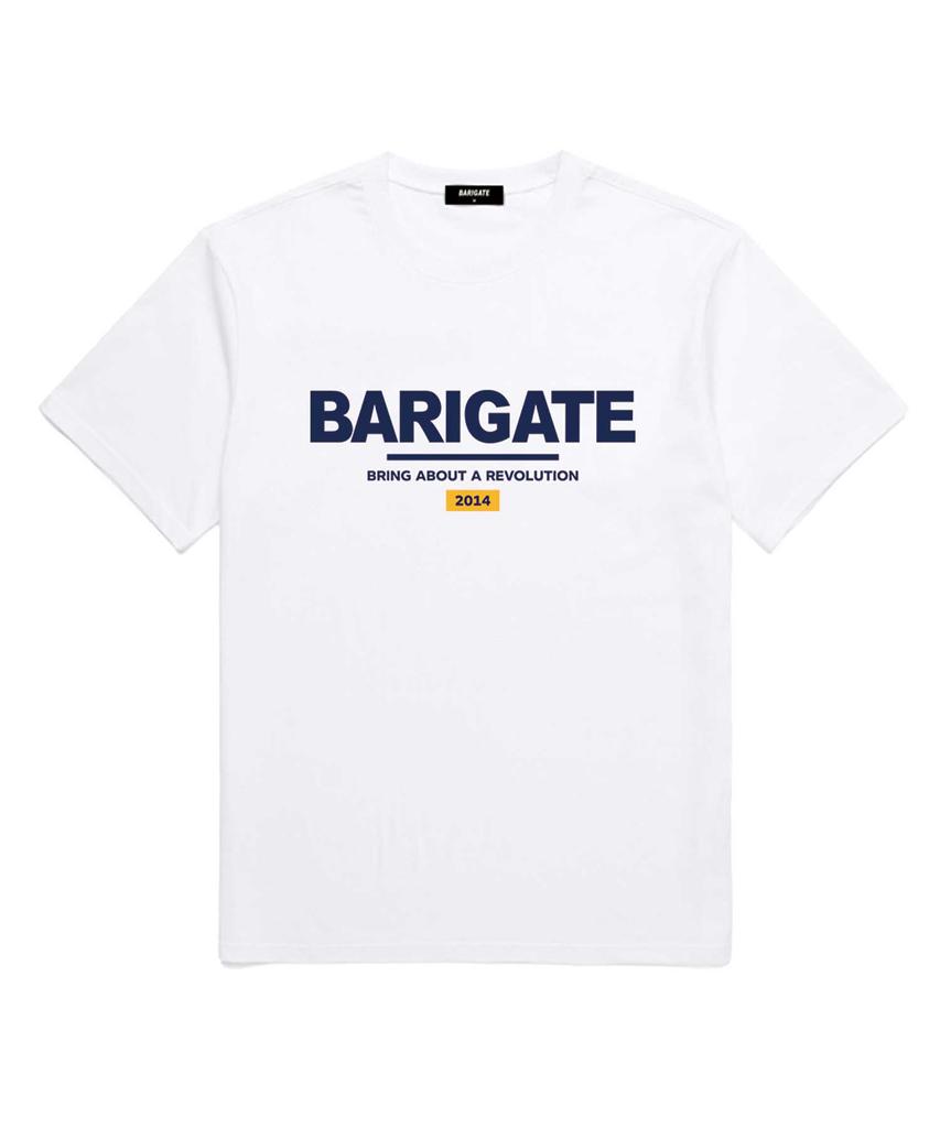 Baligeiteu Signature Logo Short Sleeve T-Shirt (Bs001) White/Yellow