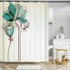 JY01Flower Shower Curtain Bathroom Waterproof Polyester Shower Curtain Floral Printing Curtains for Bathroom Shower with Hooks@1