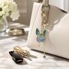 1pcs Rhinestone Decoration Angel Girl Keychain Butterfly Fairy Keychain  For Women