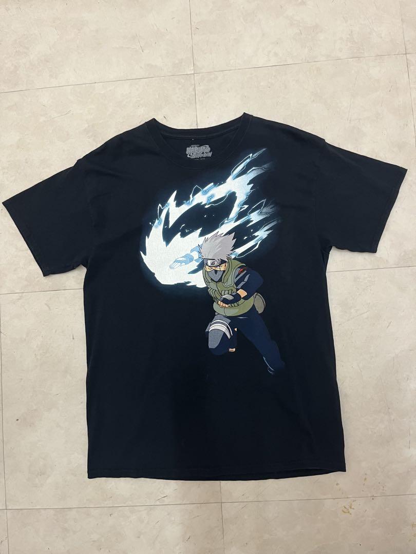 

[USED] 00s 10s NARUTO Hatake Kakashi T-shirt Black No Text