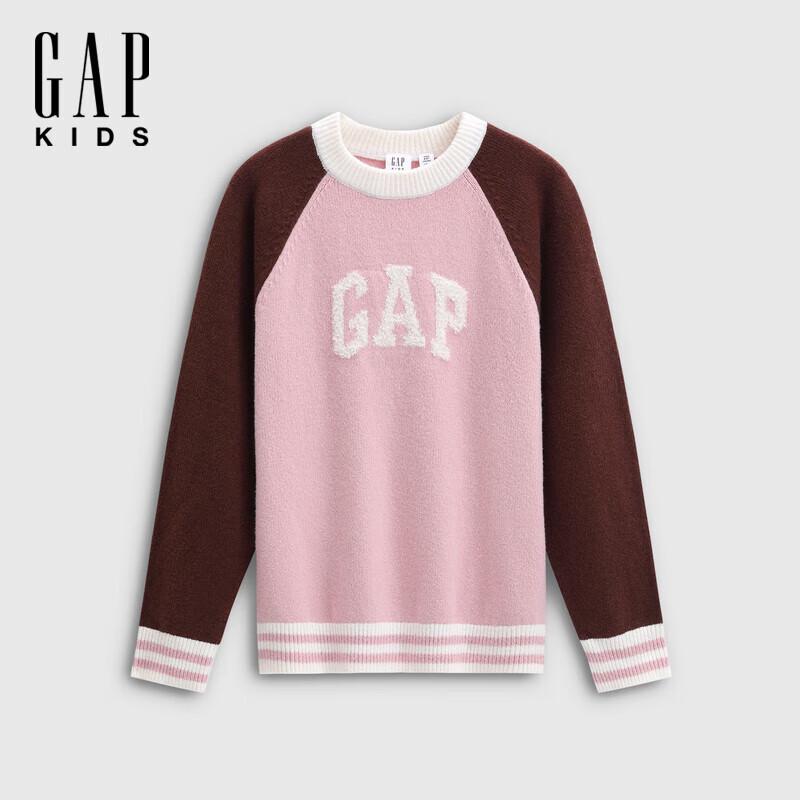 Gap Girls' Letter Logo Color-Block Raglan Knit Top