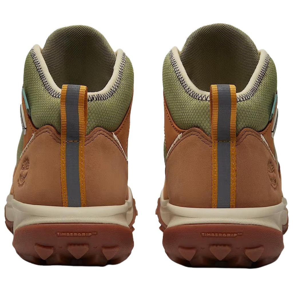 Timberland Motion 7 Leather Waterproof Comfortable Fashion Ankle Outdoor Boots Women boots Brown Green A423G-754