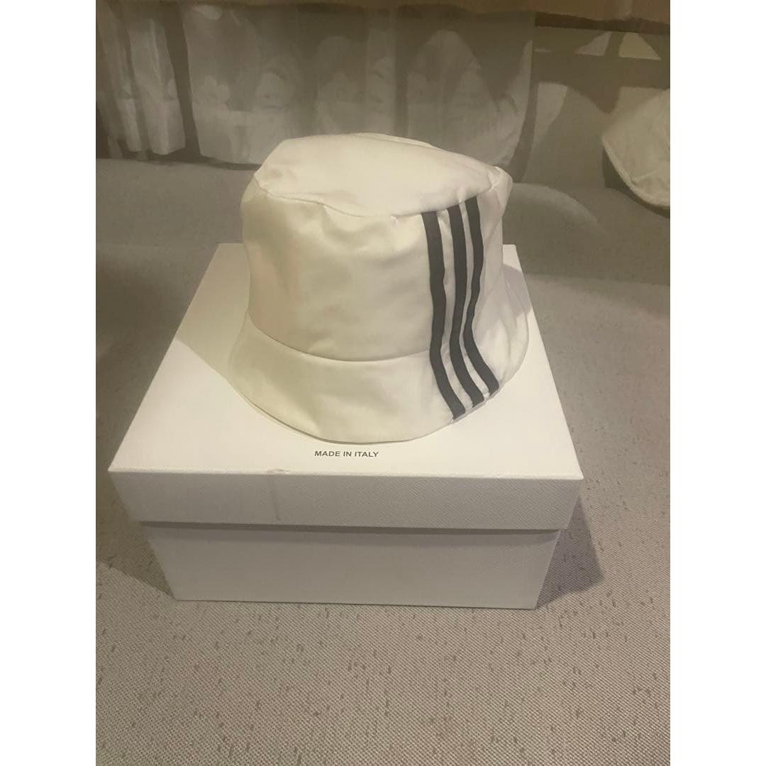 Used Prada Adidas Re-Nylon logo bucket hat