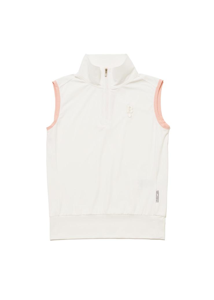 Blue Dot Color Block Sleeveless T-Shirt_Ow 85