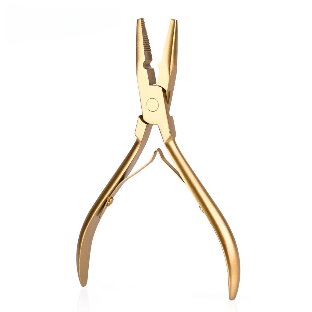 Weft Tool Micro Ring Application Pliers Tool Micro Beads Closer Stainless Steel Hair Extension Pliers