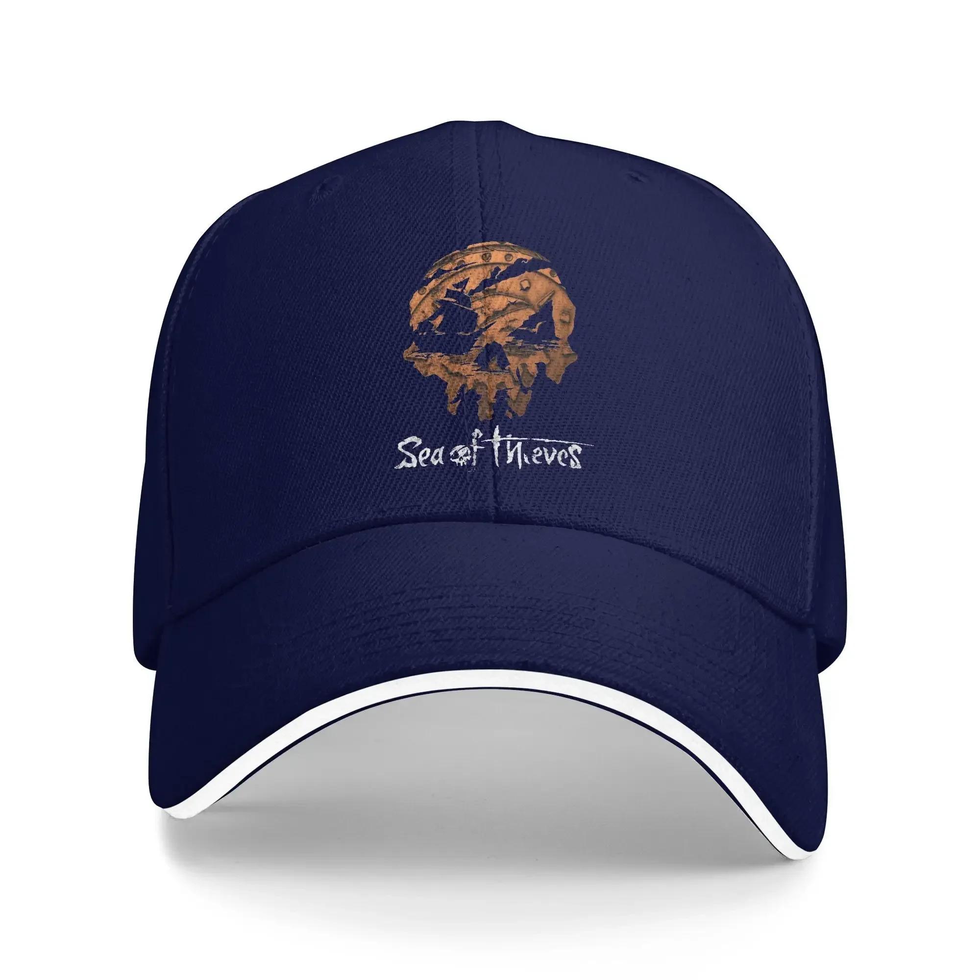 

Sea of Thieve Baseball Cap Pirates Sot Casual Couple Women Trucker Hat Sun Print Tennis Skate Baseball Caps Birthday Present One Size