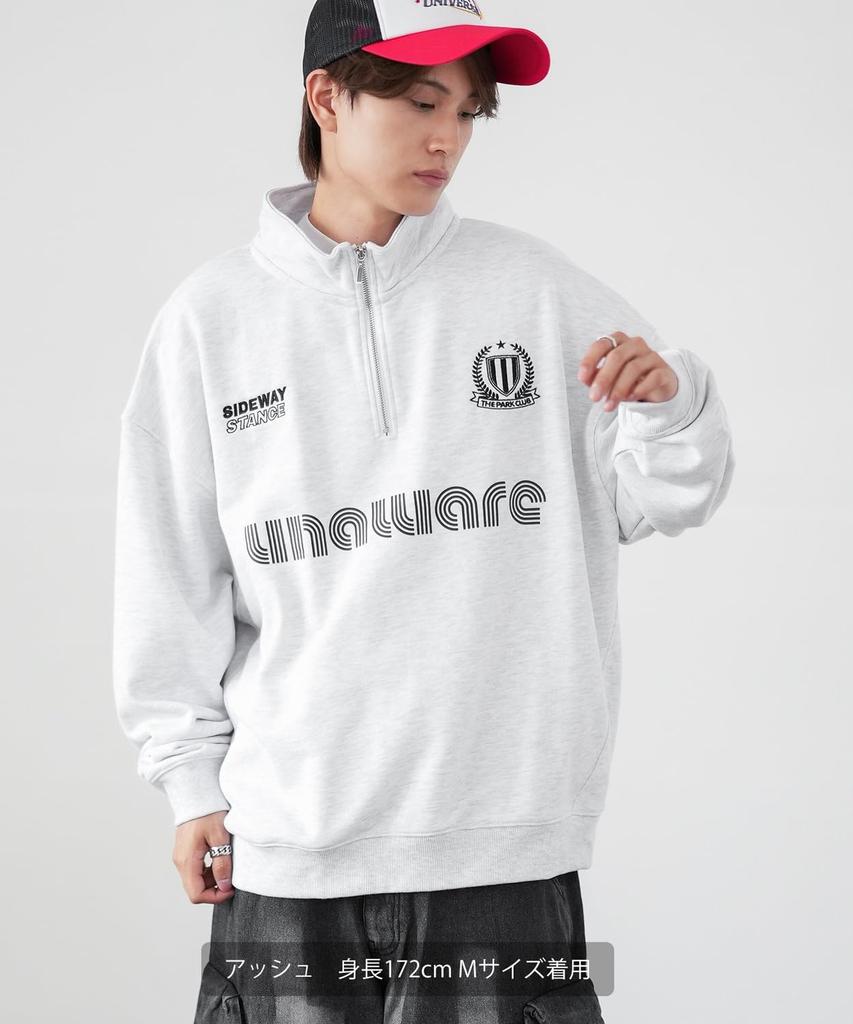 [IMPROVES] [SIDEWAYSTANCE] Uniform Fleece Half-Zip Sweatshirt