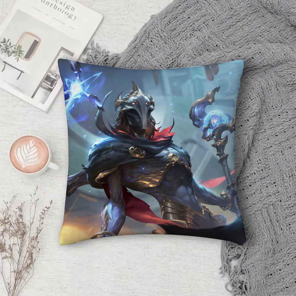 Arcanes Season 2 Viktor Pillow Case Square Pillowcase Double-Sided Printing Short Plush Sofa Cushion Cover Bedroom