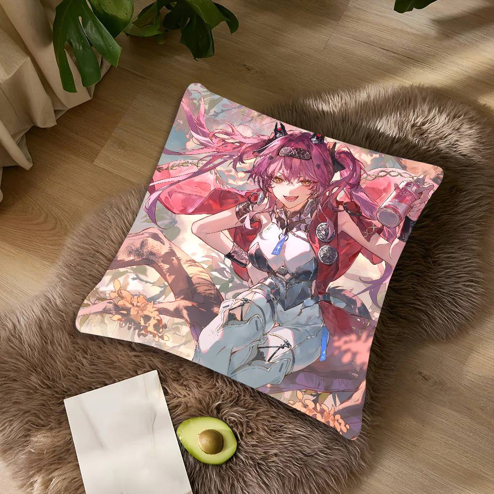 

Hot Lupa Wuthering Waves Pillow Case Cushion Cover Decor Home Throw Pillow Covers For Couch Camping Pillow Cover Decorations 12x12Inch