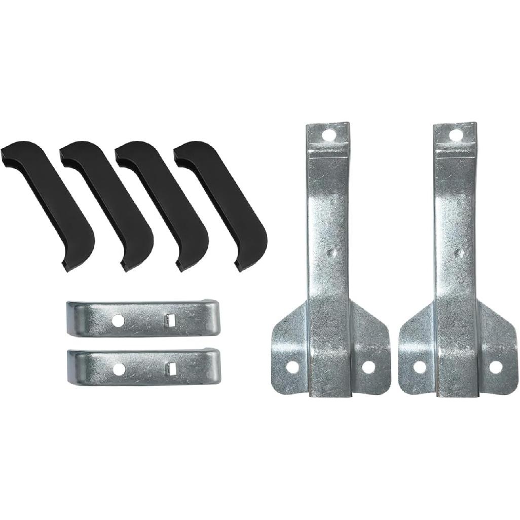 GUYAOYI Truck 4 Core Heavy Duty Radiator Bracket Kit, Upper & Lower Radiator Support Brackets Rubbers Set Fits for Chevy GMC C10 C20 C30 1967-1972