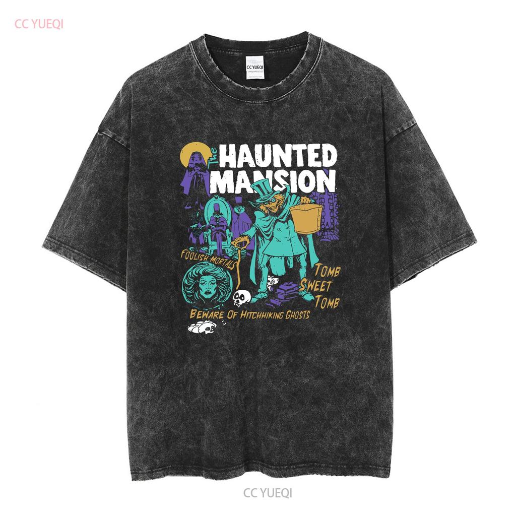 Vintage The Haunted Mansion Ghosts Halloween Spooky Season T Shirt Size S 5XL long or short sleeves vintage Washed fashion