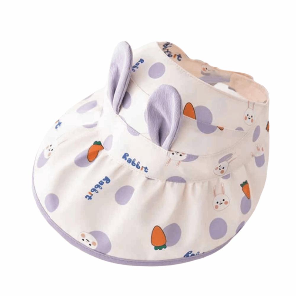 Cartoon Print Cute UV Sun Hat Polyester Sun Protector Hats Children's Sun Hat  Beach Activities
