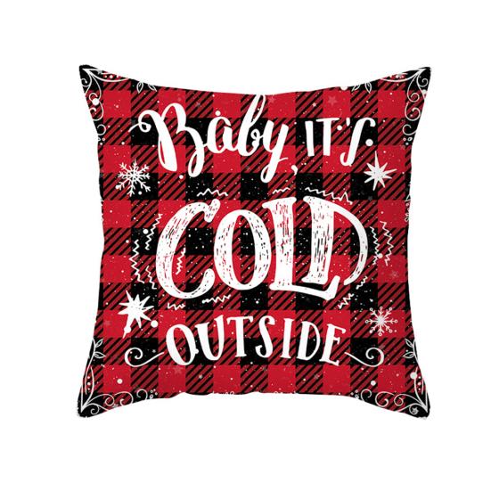 

Талос олень дерево клетчатый принт домашний диван наволочка наволочка Рождественский декор