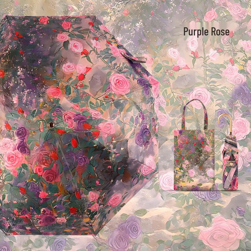 32-Bone Folding Dual-Use Women's Umbrella - Sun & Rain Protection, Anti-UV, Enlarged, Reinforced, Thickened Sunshade