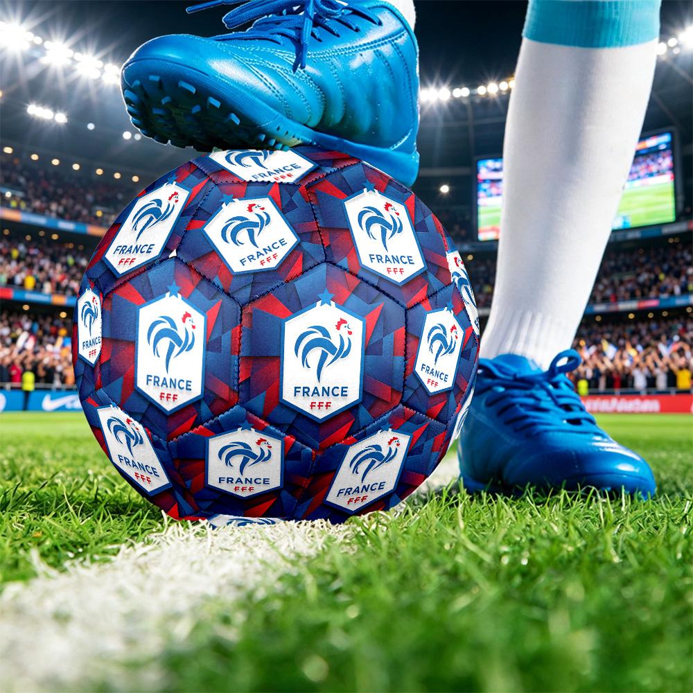 France Football Printed Size 5 Soccer Ball Wear Resistant Standard Adult Training Football Fan Gift for Indoor Outdoor Match Sports