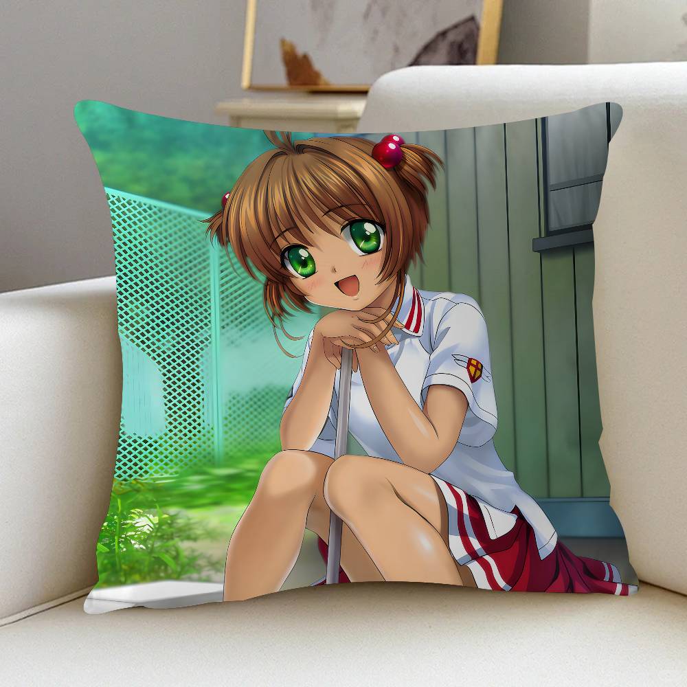Anime C-Cardcaptor Sakura Personalized Pillow Dust Cover Bedroom Kids Party Decoration Pillowcase Birthday Children Gift