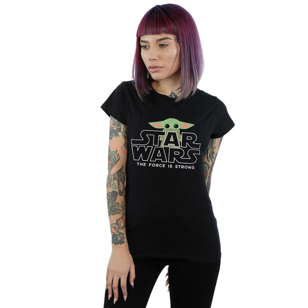 STAR WARS Womens/Ladies The Mandalorian The Child Strong Cotton T-Shirt