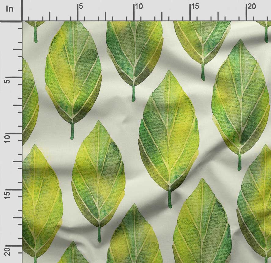 Soimoi Imprimare cu frunze, bumbac Cambric, țesătură de matlasare vândută pe oarde 42 inch lățime, țesătură de bumbac de greutate medie,