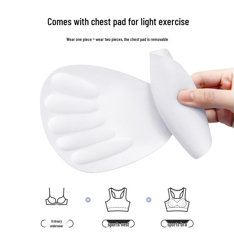 Yoga I-Back Anti-Sag Shockproof Sports Bra - High-Intensity, No Pads Needed, Summer Fitness Vest