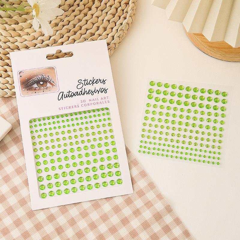 Diamond Crystal Tattoo Sticker Glitter Eyeliner Eyebrow Make Up Face Eyes Diamond Tattoos Rock Rhinestone 3D Eyeliner Stickers