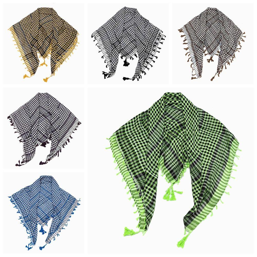 with Tassel Head Neck Scarf Costume Desert Scarf Arabic Scarf Arab Shemagh Headscarf for Men Women