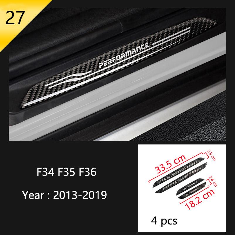 Car Styling Carbon Fiber Interior Button Panel Decoration Cover Trim Sticker Frame For BMW 3 Series F30 3gt F34 F32 Accessories