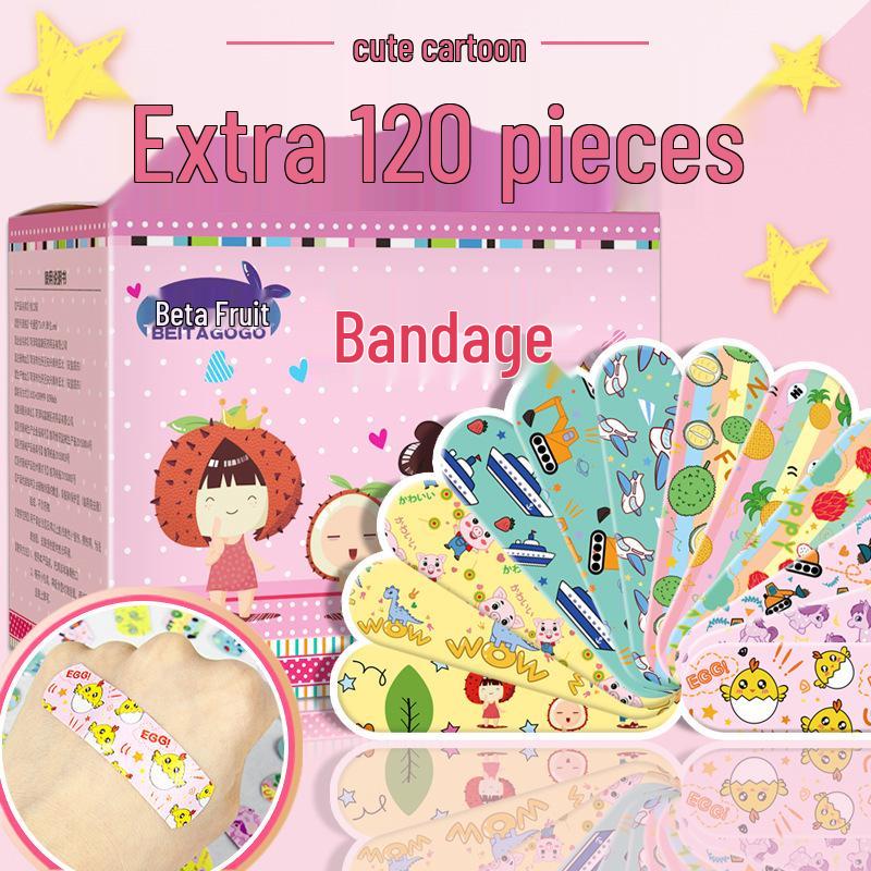 Waterproof & Breathable Cute Cartoon Band-Aids: Transparent, Hemostatic Adhesive for Kids, Prevents Foot Rubbing